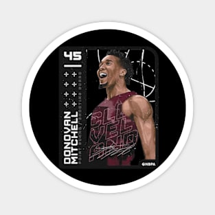 Donovan Mitchell Cleveland Card Magnet